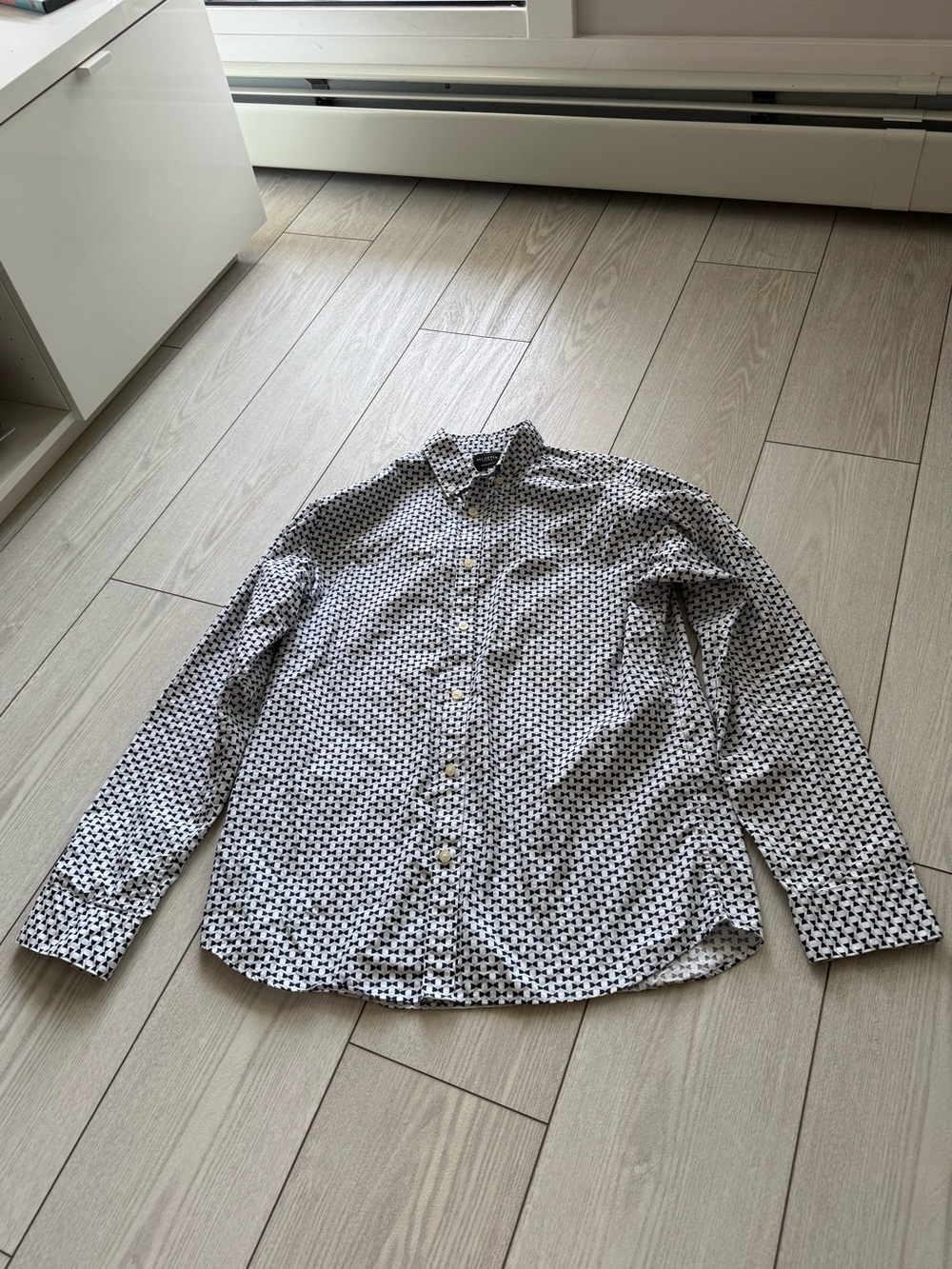 Selected Homme blue bow tie button up dress shirt medium organic cotton reg fit